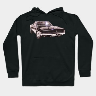 Muscle car 1968 Dodge Charger Hoodie